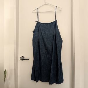 Old Navy square neck denim mini-dress